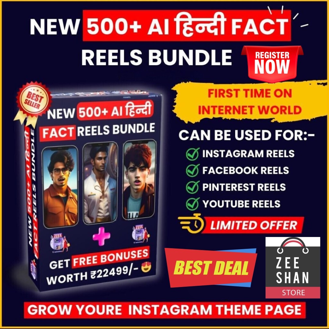 500+ Ai Hindi Facts Reels Bundle