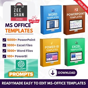 MS Office Templates Bundle+Chatgpt Prompts